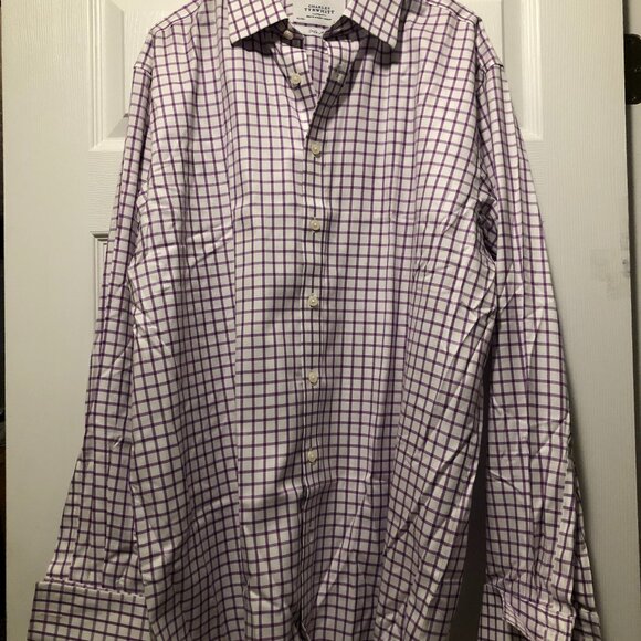 CHARLES TYRWHITT MEN'S NEW COTTON DRESS SHIRT WITH FRENCH CUFFS SIZE: 16.5/36